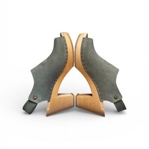 Bryr Leather Slingback Open Toe Mule Clog Size 5.5